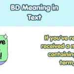 BD Meaning in Text