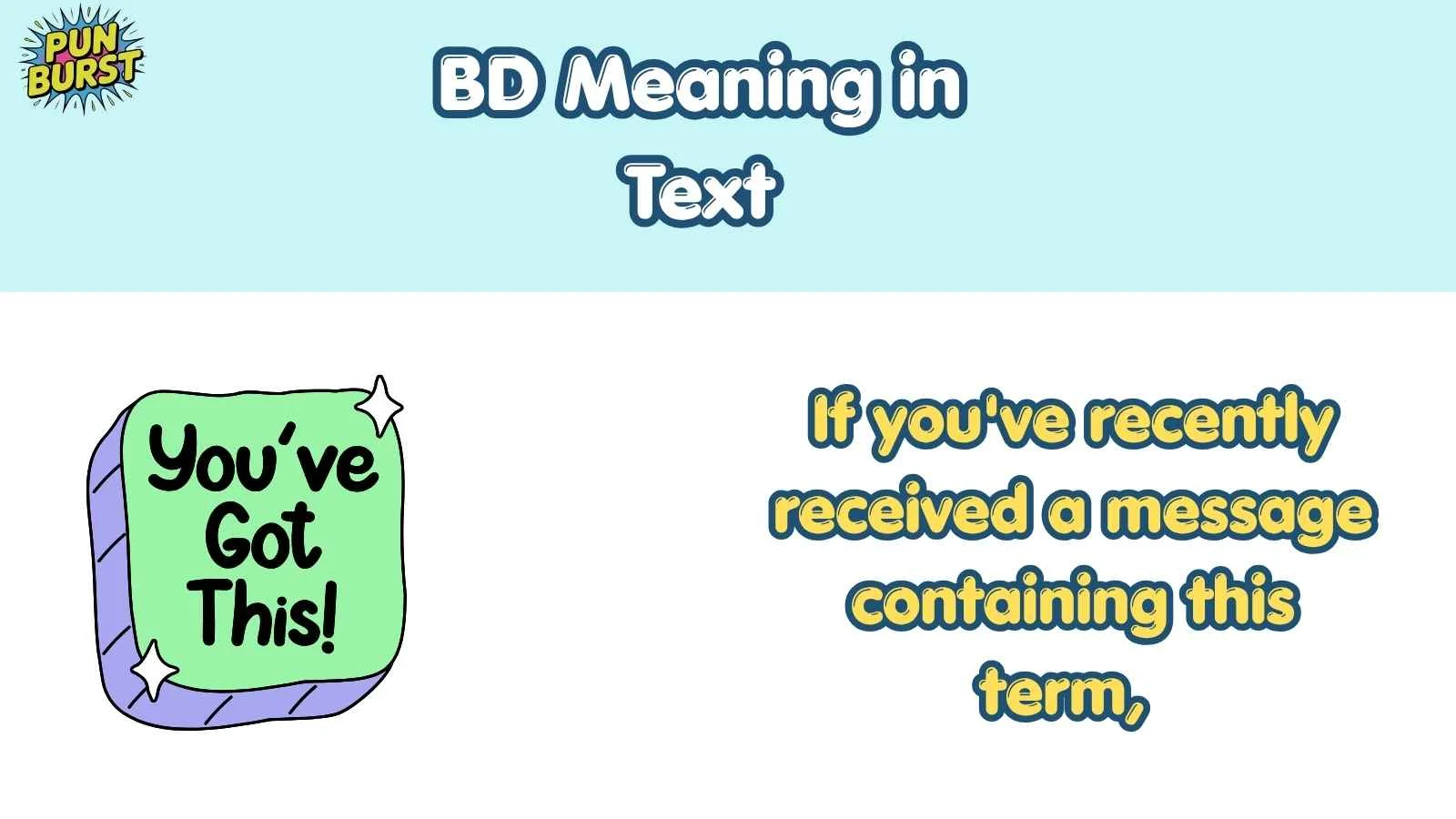 BD Meaning in Text