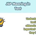 JSP Meaning in Text