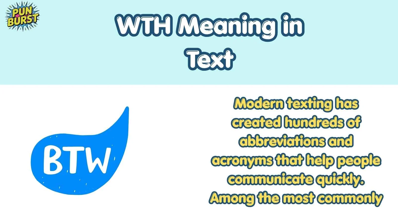 WTH Meaning in Text